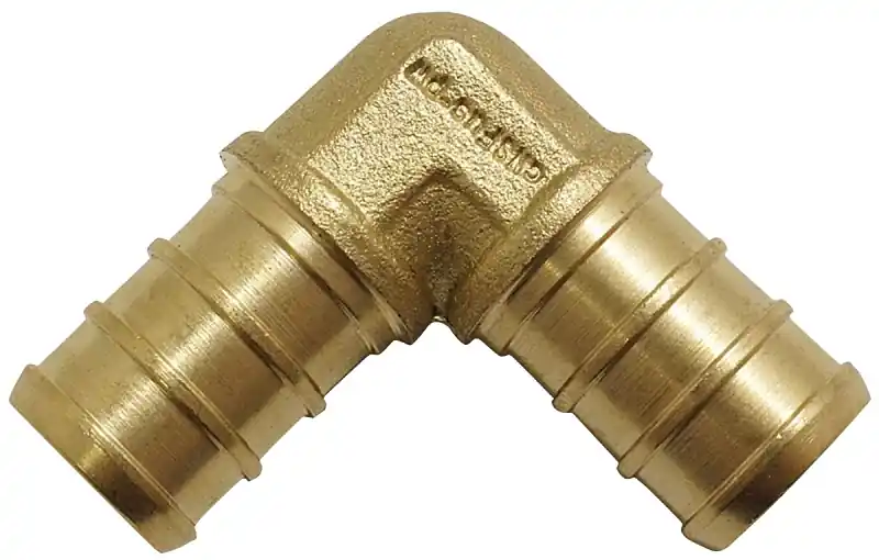 1/2-inch Brass Pex Barb 90-degree Elbow Fitting Model Apxe12