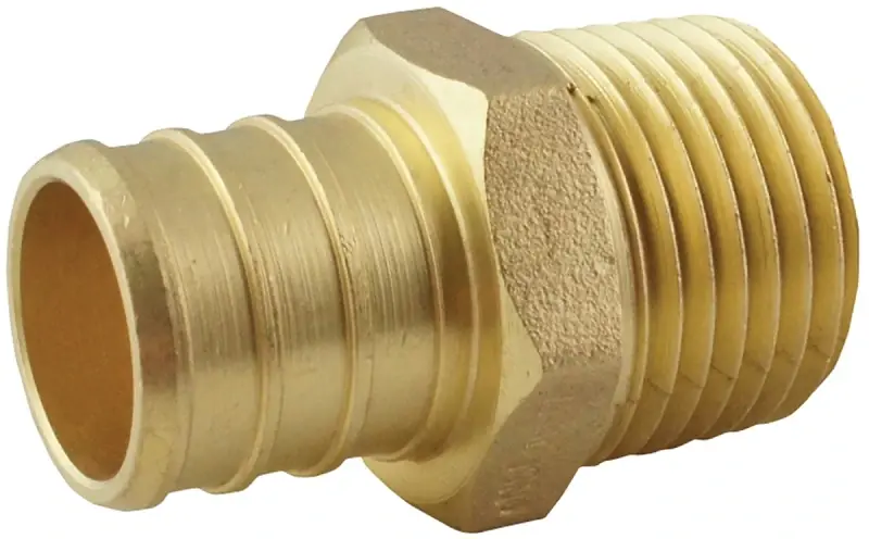 3/4 In. Brass Pex Barb X 1/2 In. Male Pipe Thread Reducing Adapter - Apollo Model Apxma1234