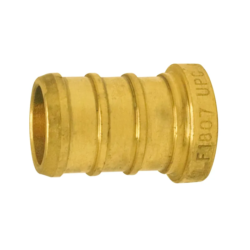 1/2 In. Brass Pex Barb Plug For Pex Tubing And Hydronic Heating Systems