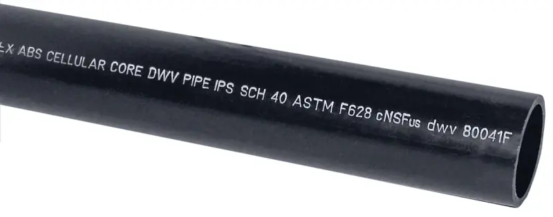 4 Inch X 10 Feet Abs-dwv Foam Core Pipe For Drainage Systems