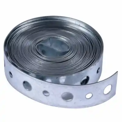 Pipe Hanger Strap, 24 Gauge Galvanized Steel, 3/4 In. X 10 Ft.