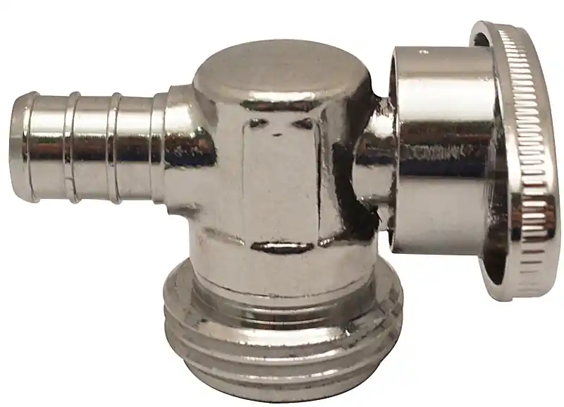 Pex 1/2 In. Pex X 3/4 In. Machine Hose Thread Angle Stop Valve