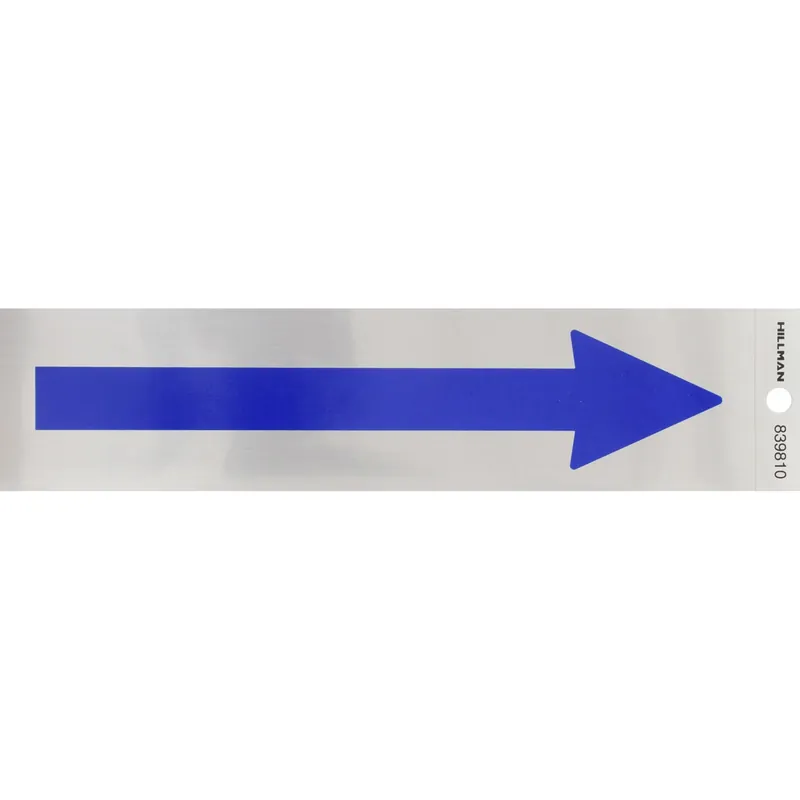 English Silver Arrow Decal 2 In. H X 8 In. W