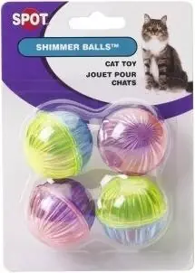 Ethical Cat Shimmer Balls 4 Pack - 2824