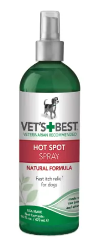 Hot Spot Itch Relief Spray For Dogs, 8 Ounces - Fast Soothing Formula