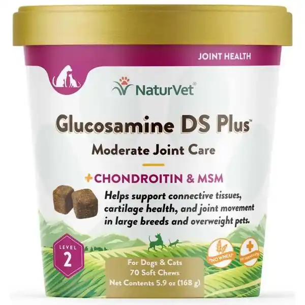 Garmon Corporation-naturvet Ah03726 Glucosamine Ds Plus Level 2 Soft Chew - 70 Count