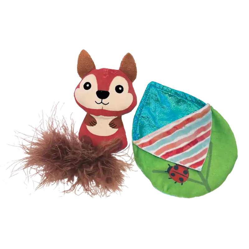 Pull-a-partz Tuck Catnip Cat Toy With Feathered Tail And Crinkly Leaf