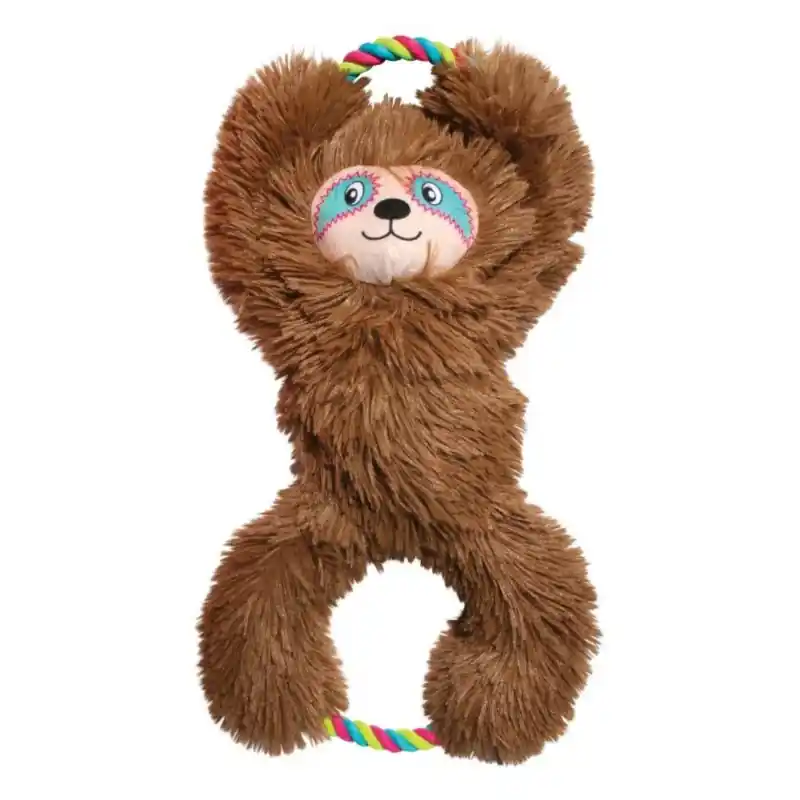 Tuggz Extra-large Dog Toy Sloth In Brown - Durable And Fun