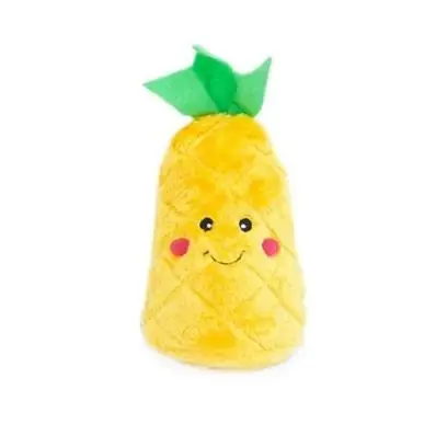 Nomnomz Plush Pineapple Dog Toy With Squeaker For Dogs