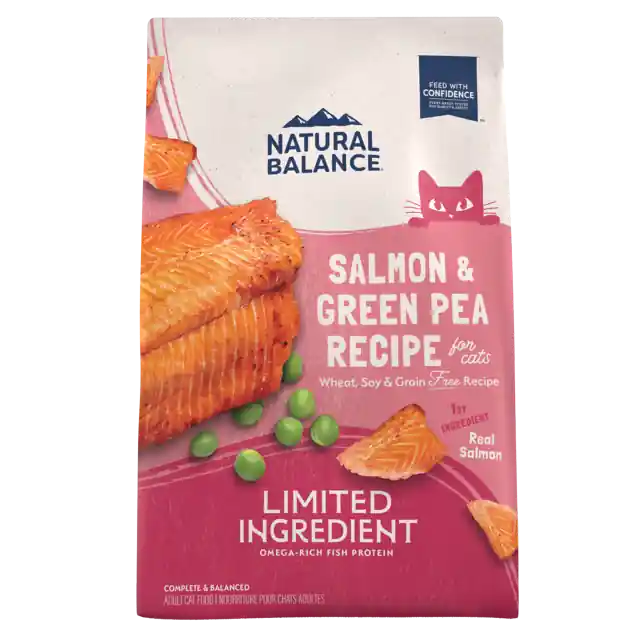 Limited Ingredient Grain Free Salmon & Green Pea Recipe Dry Cat Food 4 Lbs.