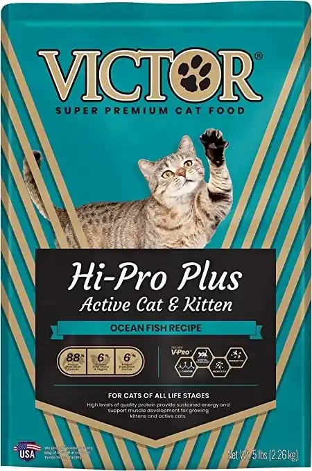 Hi-pro Plus Active Cat & Kitten Ocean Fish Recipe Dry Cat Food 15-lb Bag