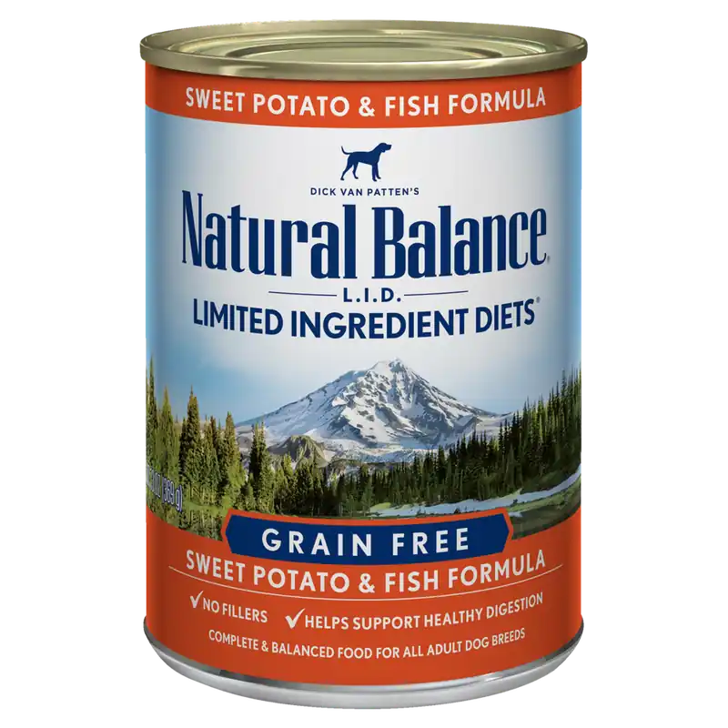 Natural Balance Limited Ingredient Wet Dog Food, Sweet Potato & Salmon Recipe, 13 Oz.