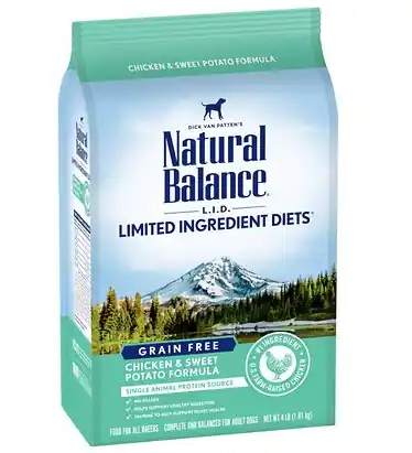 L.i.d. Limited Ingredient Diets Grain Free Chicken & Sweet Potato Dry Dog Food, 4 Lbs.