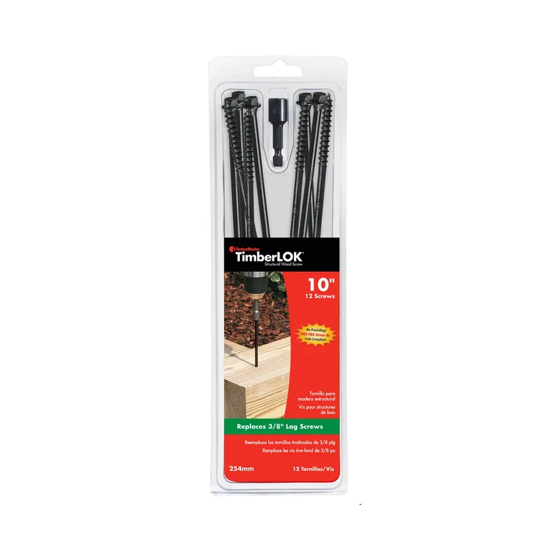 Timberlok No. 10 X 10 In. L Hex Epoxy Coarse Wood Screws