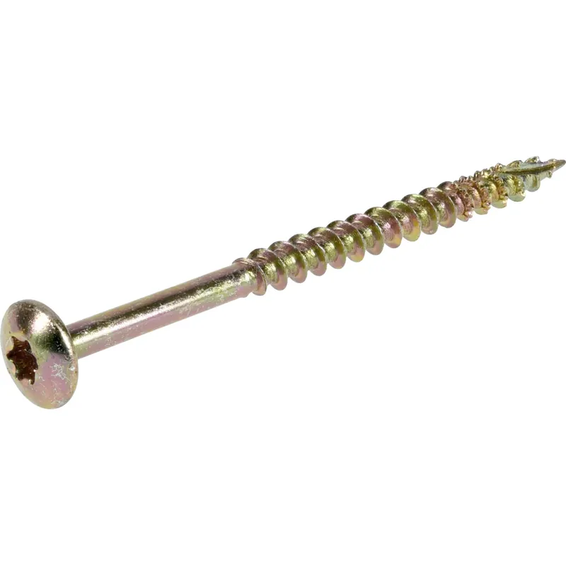 Power Pro No. 8 X 2-1/2 In. L Star Coarse Cabinet Screws 100 Pk