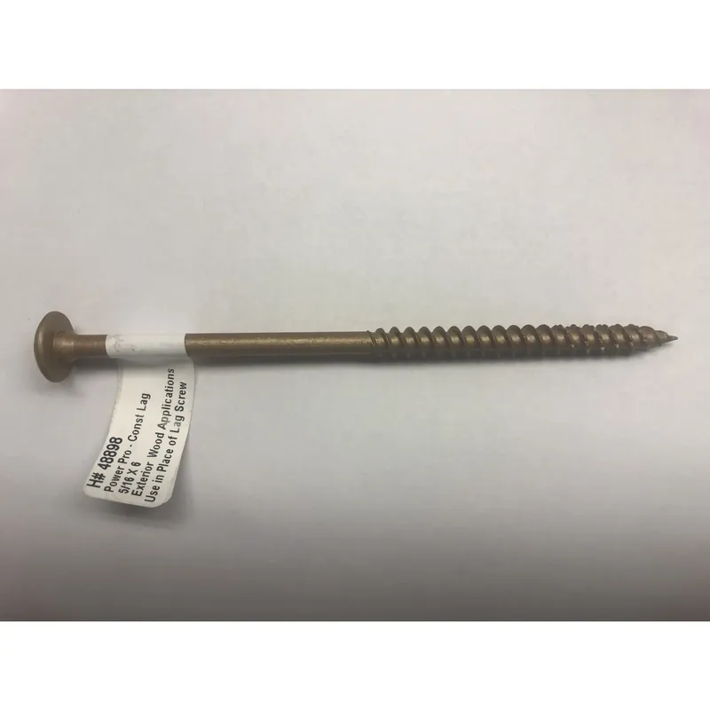 Power Pro 5/16 In. X 6 In. L Star Steel Lag Screw 1 Pk