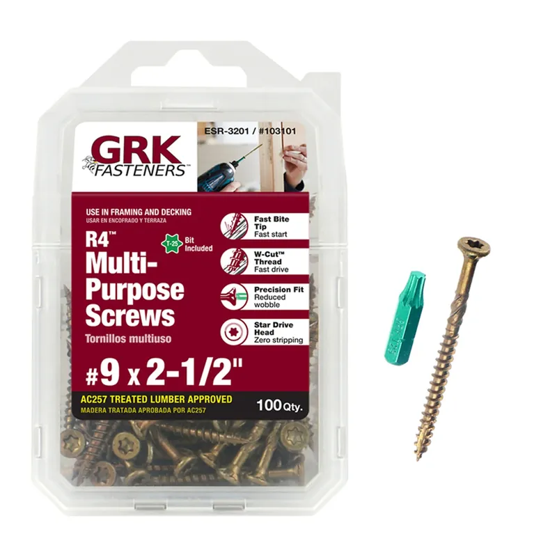 No. 9 X 2-1/2 In. L Star Climatek Coarse Wood Screws 100 Pk
