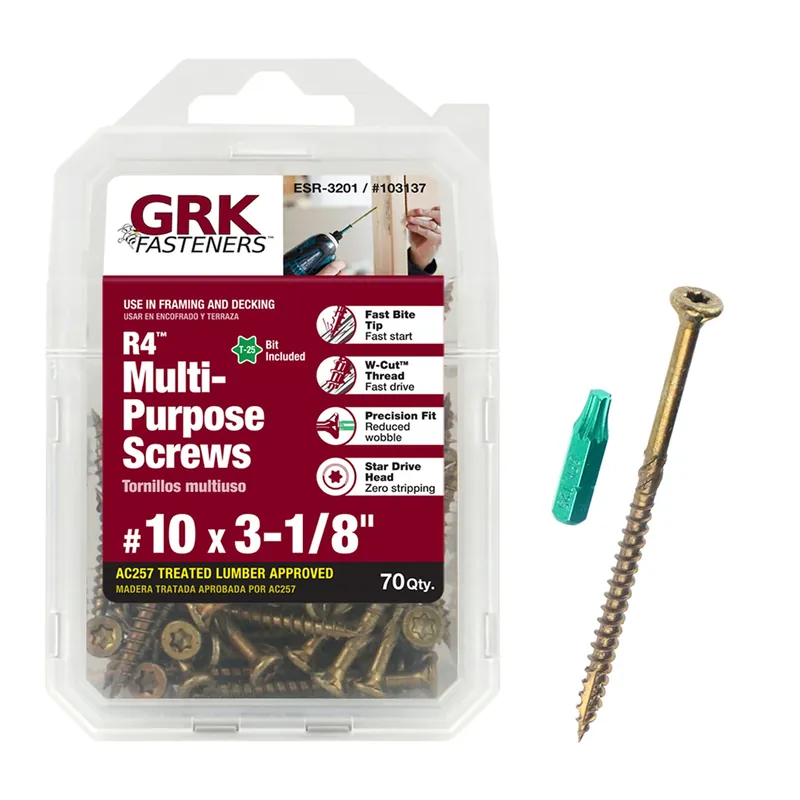 No. 10 X 3-1/8 In. L Star Climatek W-cut Multi-purpose Screws 1 Pk