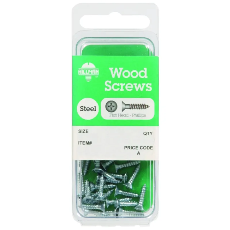 No. 10 X 3 In. L Phillips Zinc-plated Coarse Wood Screws 4 Pk