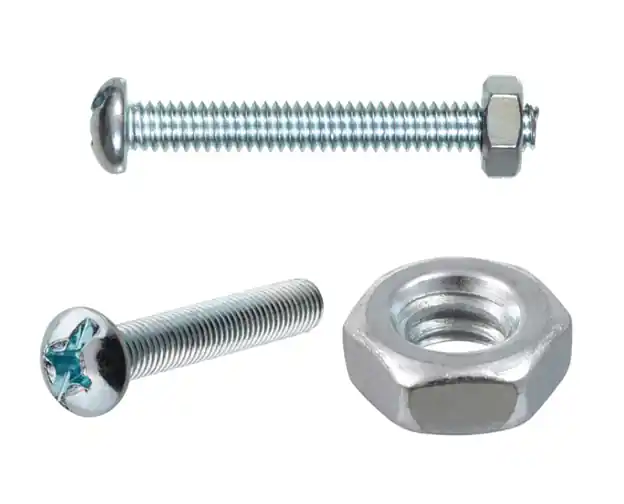 No. 6-32 In. X 2 In. L Slotted Round Head Zinc-plated Steel Machine Screws 1 Pk