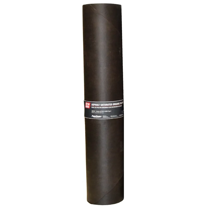 3 Ft. W X 144 Ft. L Asphalt Smooth Saturated Organic Felt Paper 15 Lb Black