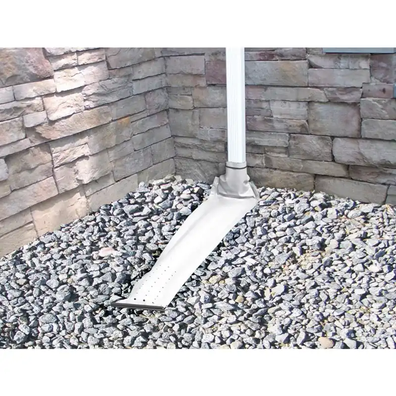 Automatic Downspout Extender, White, 46 X 8-1/2-in.