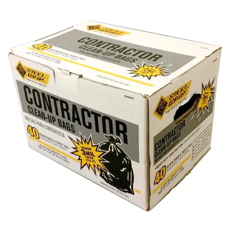 42 Gal No Scent Contractor Bags Twist Tie 40 Pk
