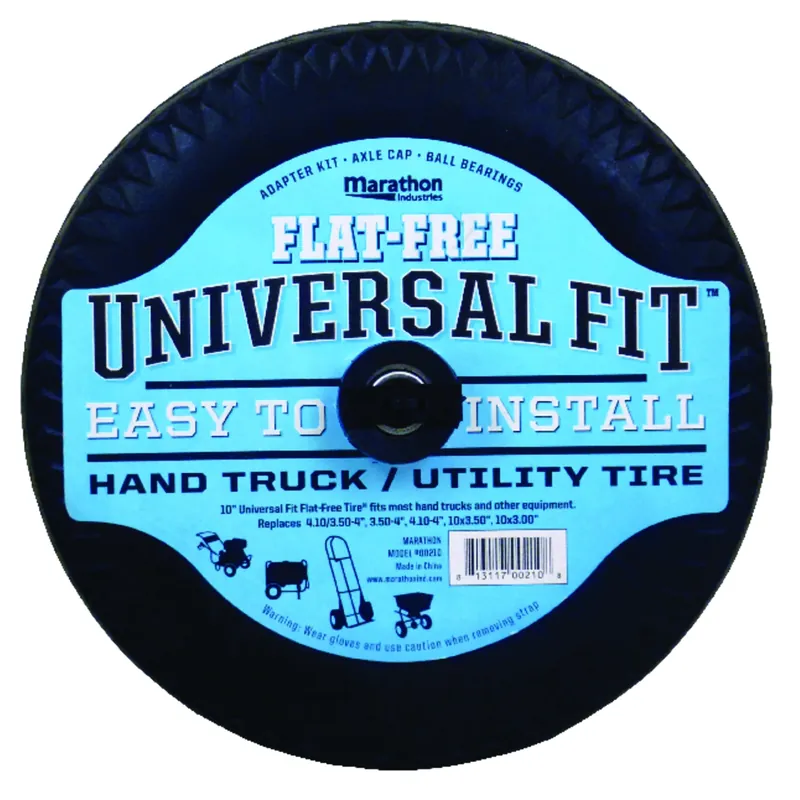 Universal Fit 4 In. D X 10.3 In. D 300 Lb. Cap. Offset Hand Truck Tire Polyurethane 1 Pk