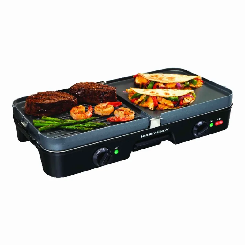 3-in-one Electric Grill/griddle With 180 Sq. In. Cooking Surface