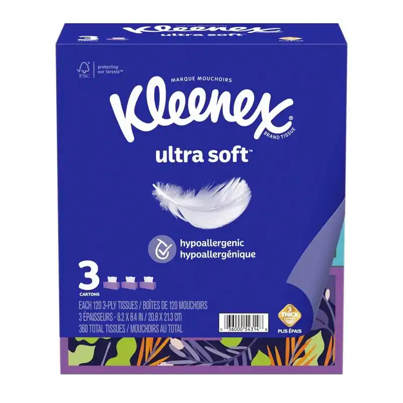 Ultra Soft 120 Ct Facial Tissue