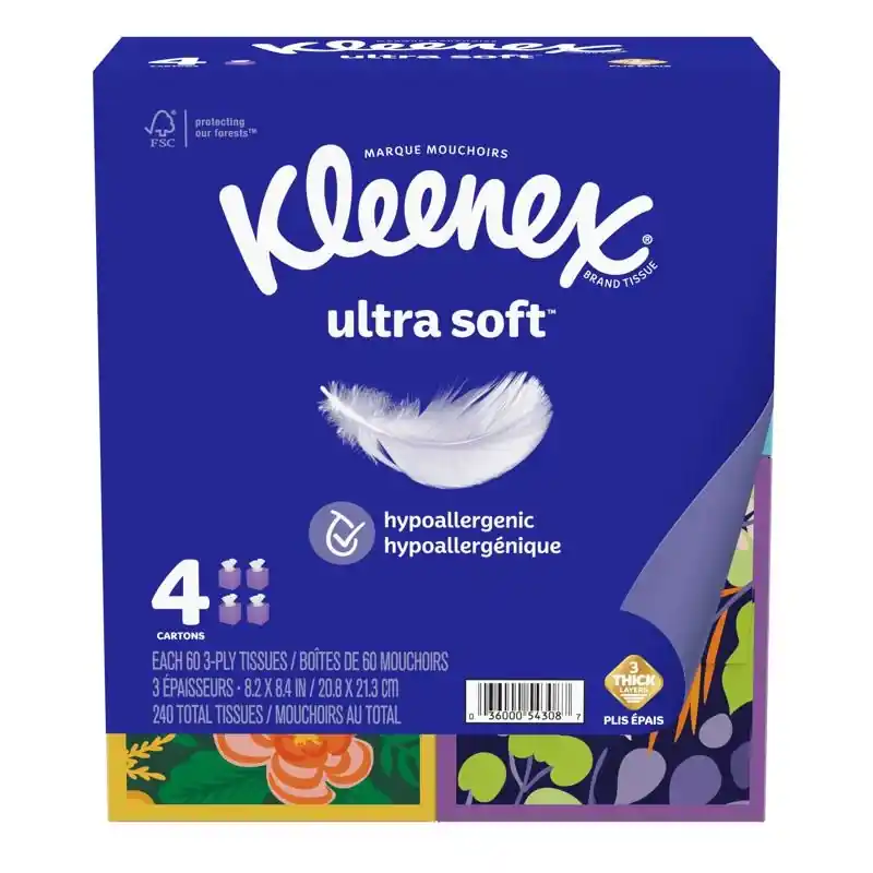 Ultra Soft 60 Ct Facial Tissue