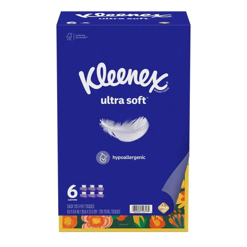 Ultra Soft 120 Ct Facial Tissue