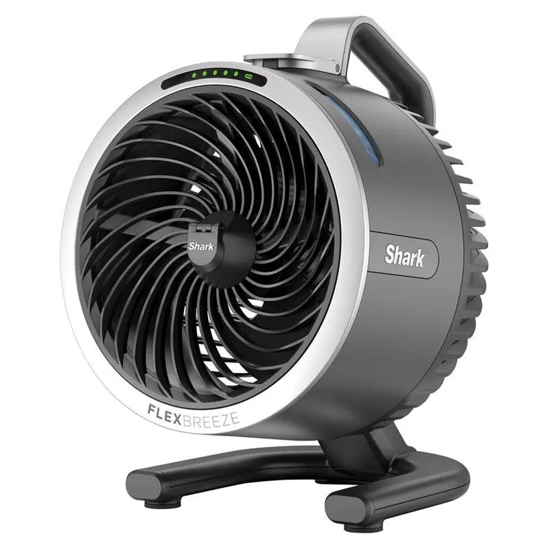 11.5‑inch Gray Misting Fan With Built‑in Timer – Ac/dc Power
