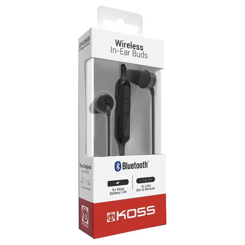 Wireless Bluetooth In‑ear Earbud With Mic – Black
