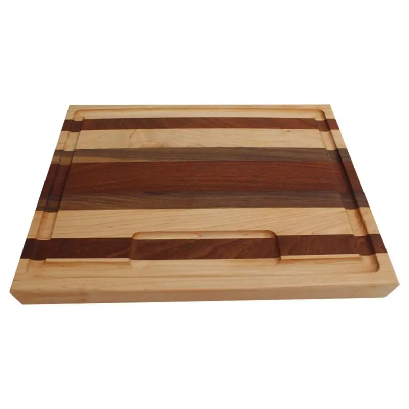 16 In. L X 12 In. W X 1.5 In. Wood Chopping Board - Natural Finish