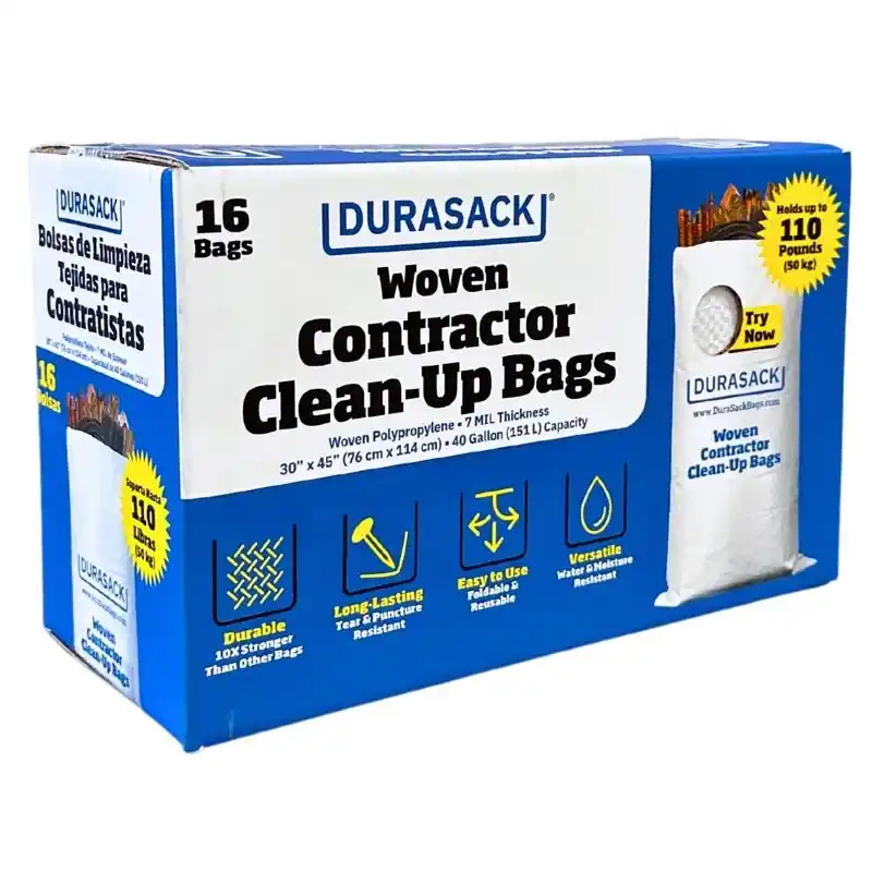 40 Gal Contractor Bags Open 16 Pk