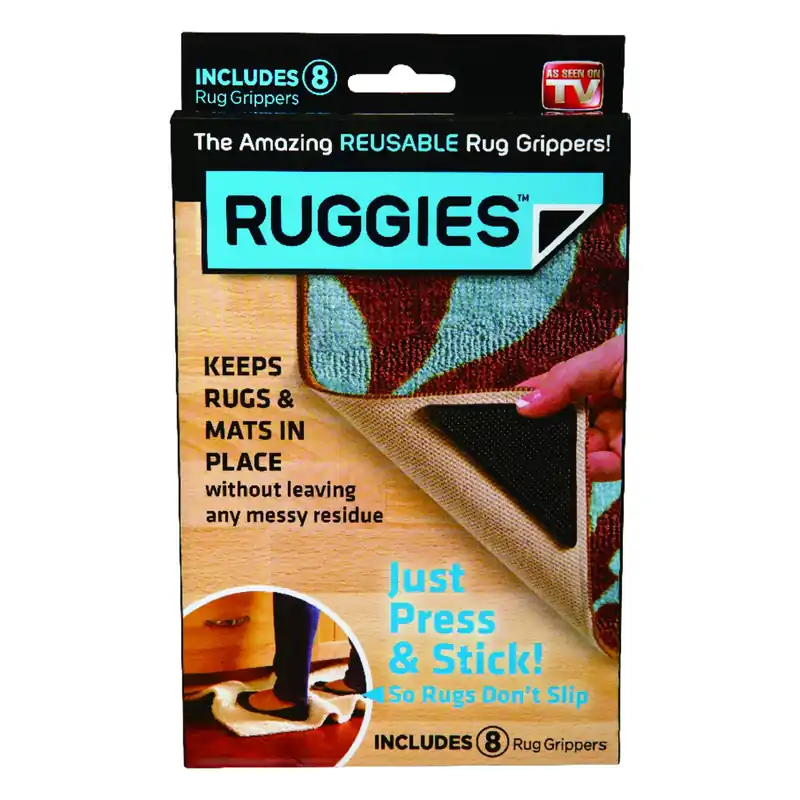 As Seen On Tv Rug Grippers Polyurethane/polyester/paper 8 Pk