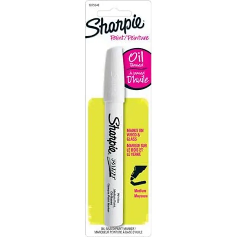 Oil Based White Medium Tip Paint Marker 1 Pk