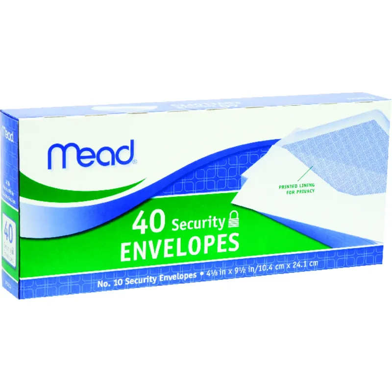 9.5 In. W X 4.12 In. L No. 10 White Envelopes 40 Pk
