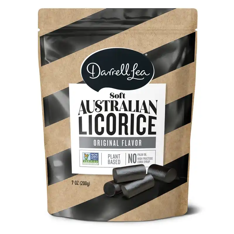 Original Flavor 7 Oz. Soft Australian Licorice - All Natural, Vegetarian, Kosher