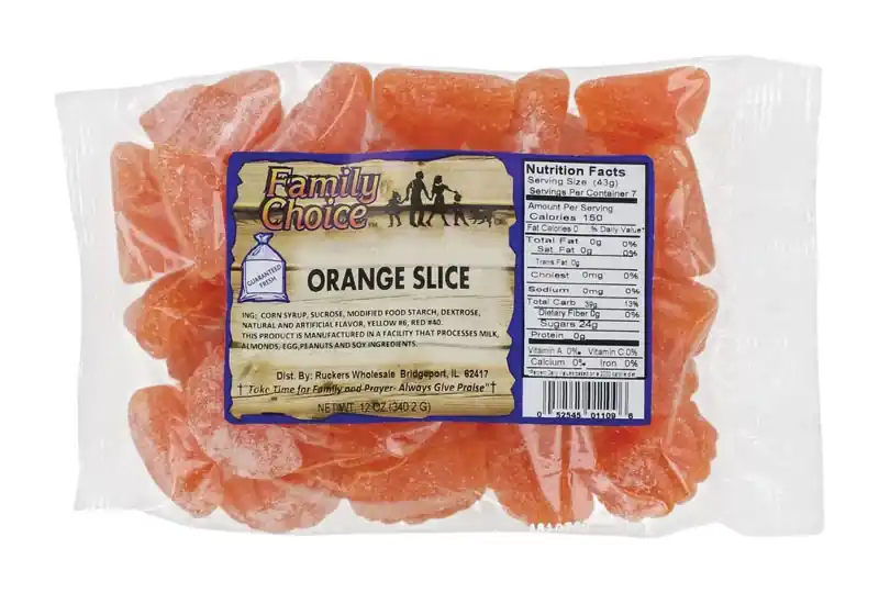 Orange Slices Gummi Candy 12 Oz - Deliciously Chewy Treat