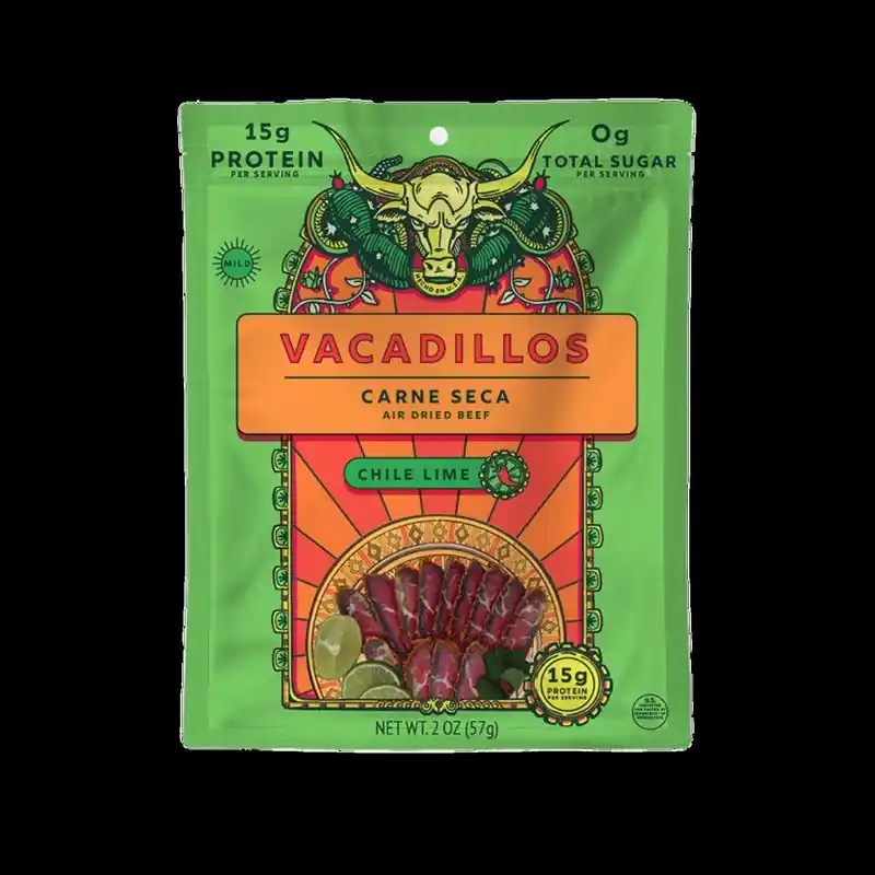 Carne Seca Chile Lime Beef Strips 2 Oz Bagged