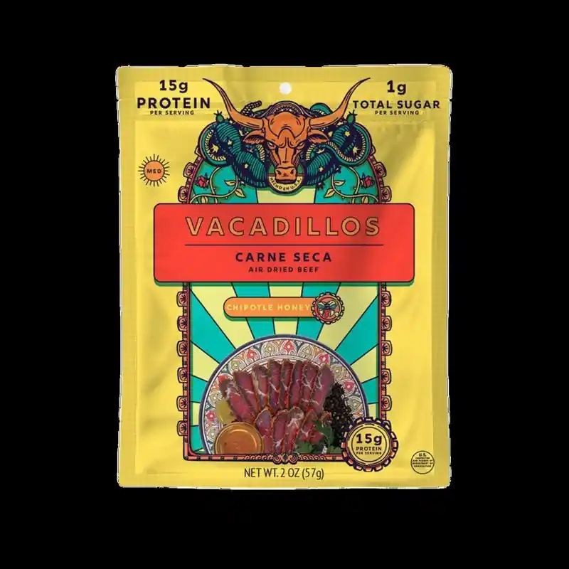 Carne Seca Chipotle Honey Beef Strips 2 Ounce Bagged Snack
