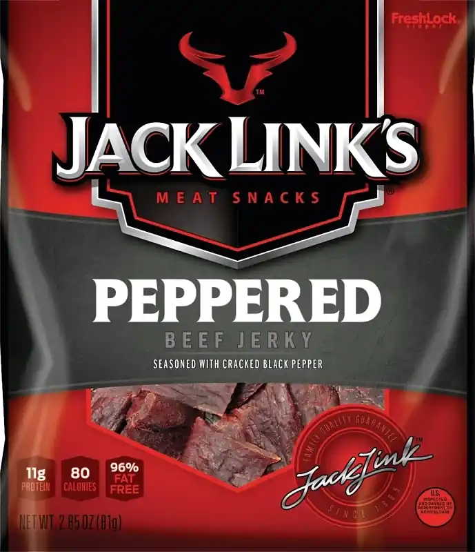 Beef Jerky, Peppered, 2.85-oz.