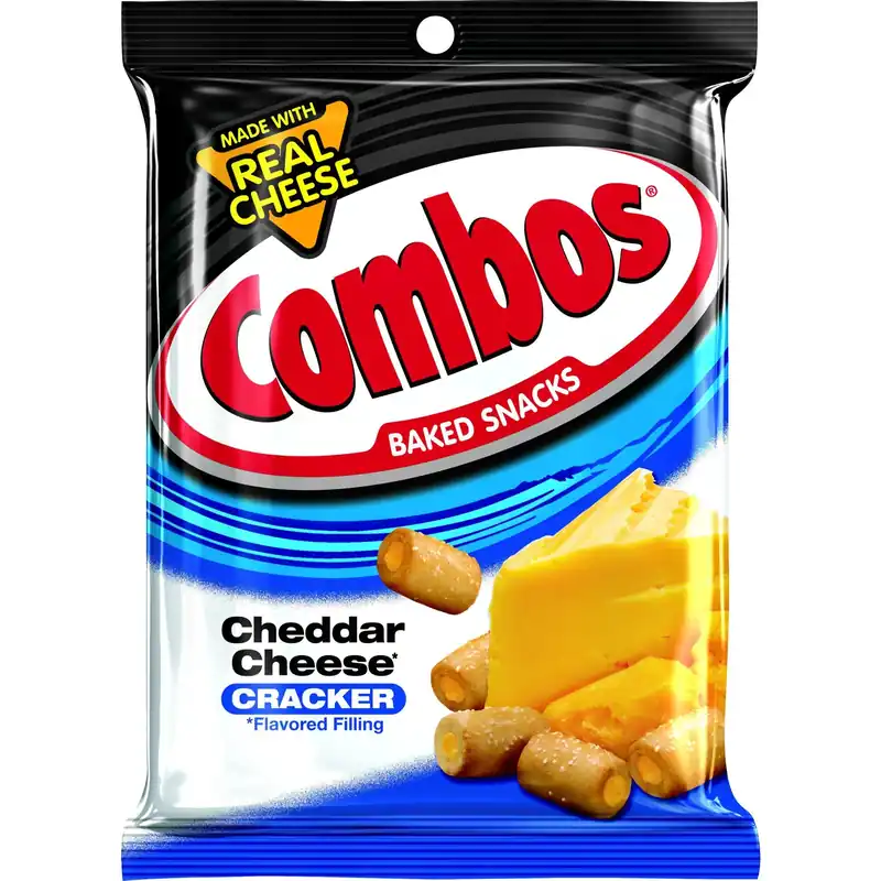 Baked Snacks Cheddar Cheese Filled Crackers 6.3 Oz Packet