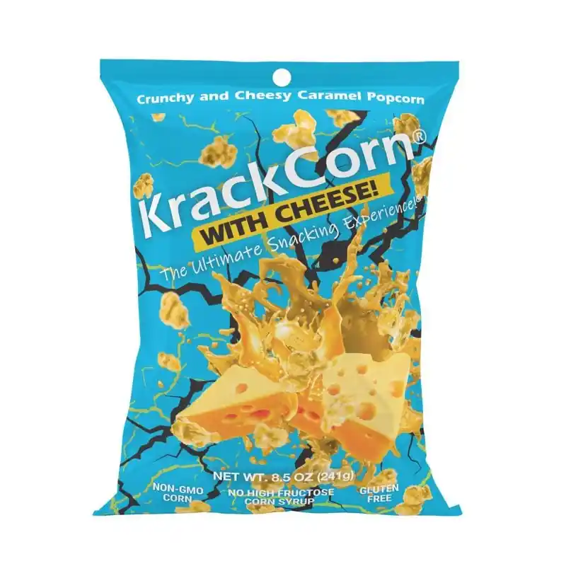 Crunchy Caramel Popcorn With Cheese! 8.5 Oz.