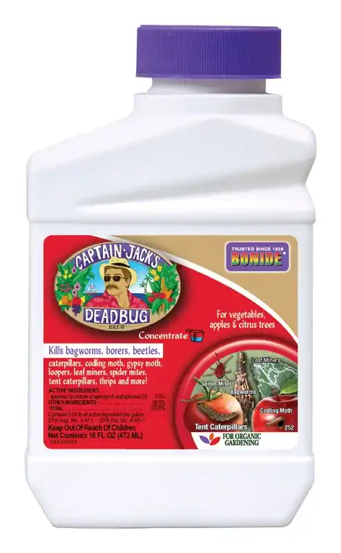 Captain Jack‘s Deadbug Brew Outdoor Organic Insecticide & Mite Killer, 16 Oz. Concentrate