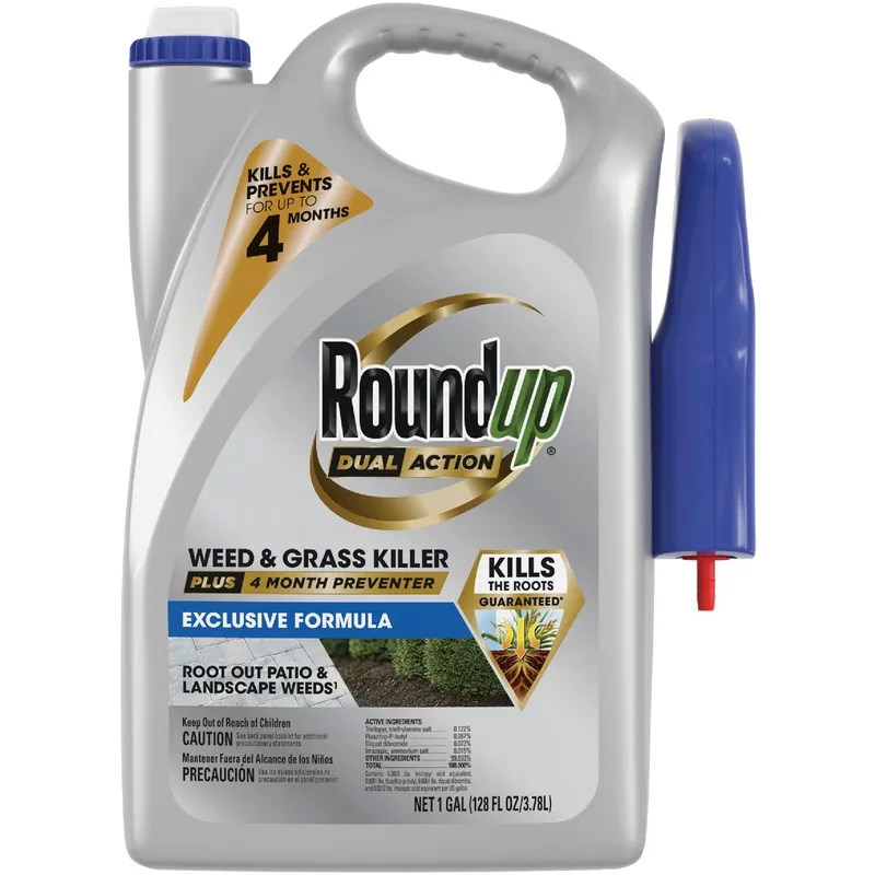 Dual Action Weed & Grass Killer + 4 Month Preventer, 1 Gallon Rtu Trigger