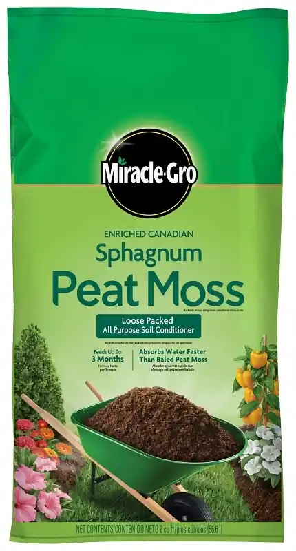 85252430 Enriched Canadian Sphagnum Peat Moss, 2 Cubic Feet Bag