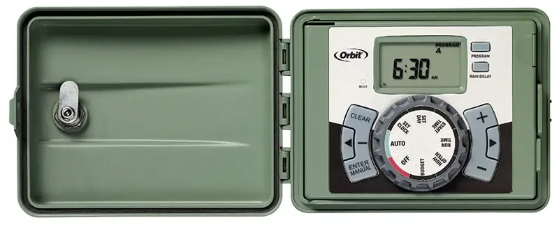 Underground Sprinkler Timer, Indoor/outdoor, 6-station